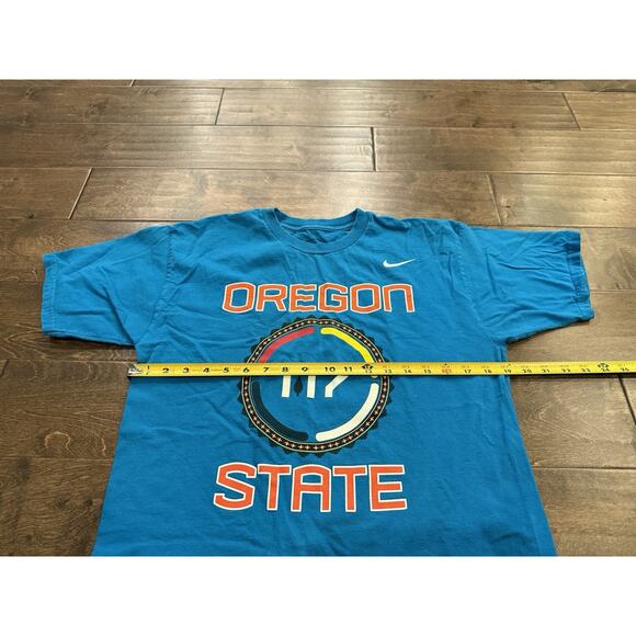 Nike Mens Blue Standard Fit N7 Oregon State Beavers Short Sleeve T-Shirt Size M - Picture 7 of 7